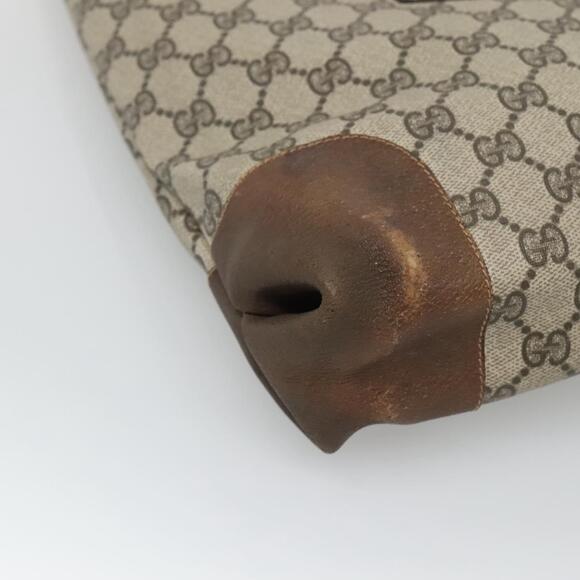 GUCCI GG Supreme Web Sherry Line Tote Bag Pvc Beige - Picture 11 of 16